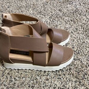 Steven By Steve Madden Brown Platform Sandal with White Sole